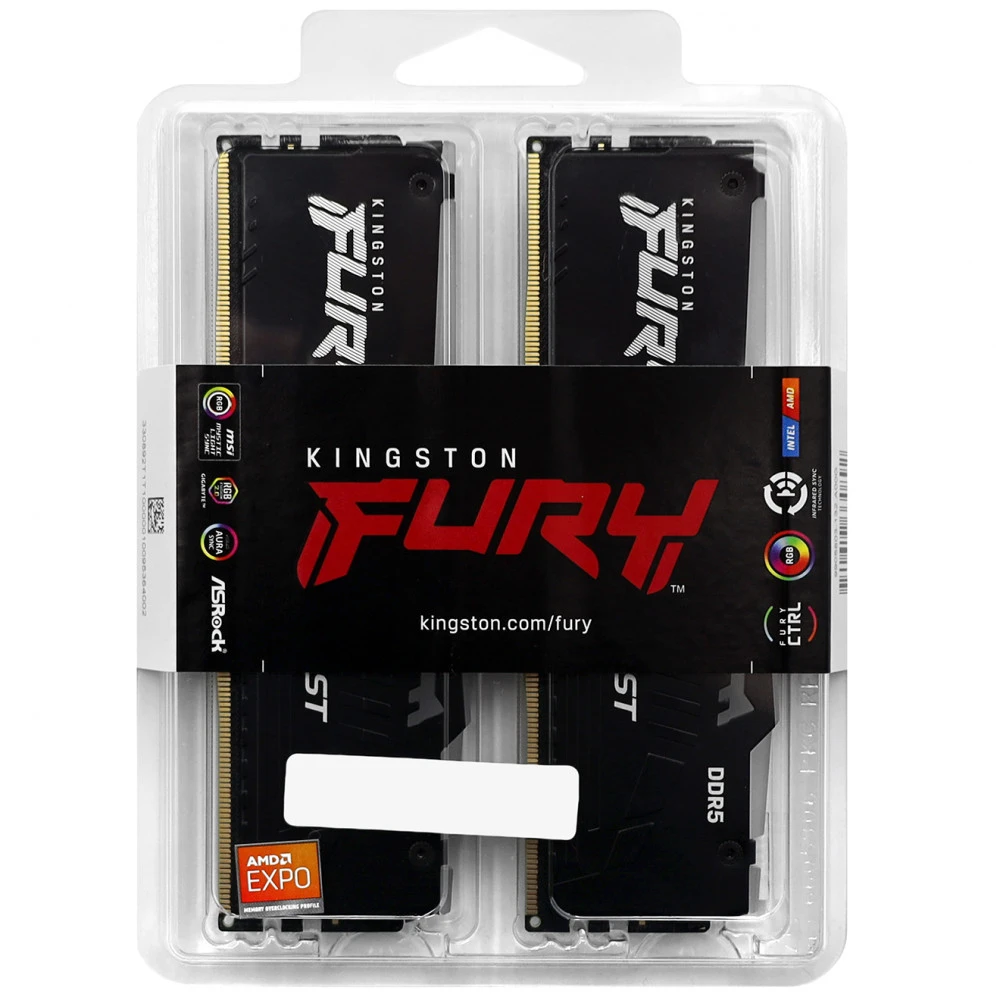 ОЗУ Kingston FURY Beast RGB, 64GB (2x32GB) DDR5 6000MHz — 3