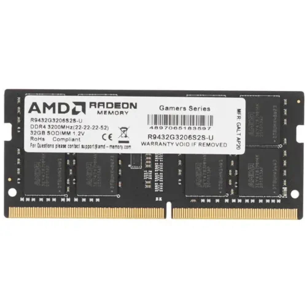 Оперативная память AMD Radeon R7 32GB DDR4 3200MHz