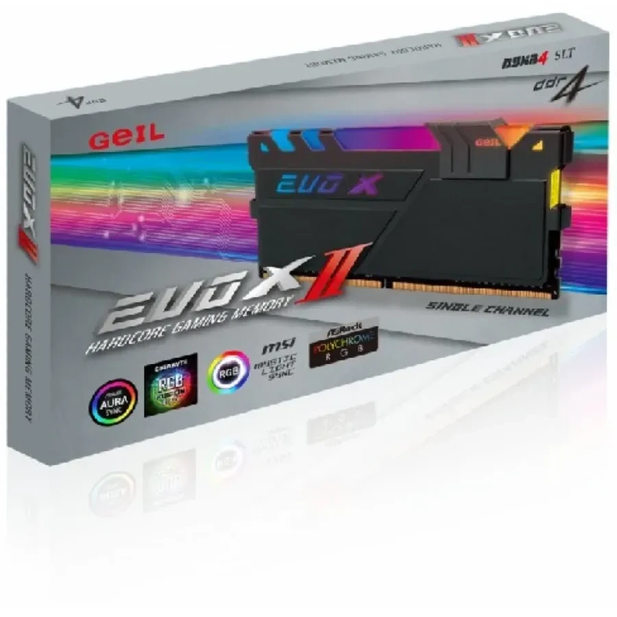 Оперативная память GEIL EVO X II 16GB DDR4 3200MHz RGB — 2