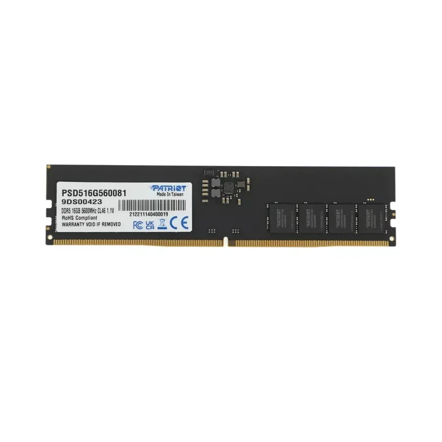 Оперативная память Patriot, DDR5, 16GB, 5600MHz