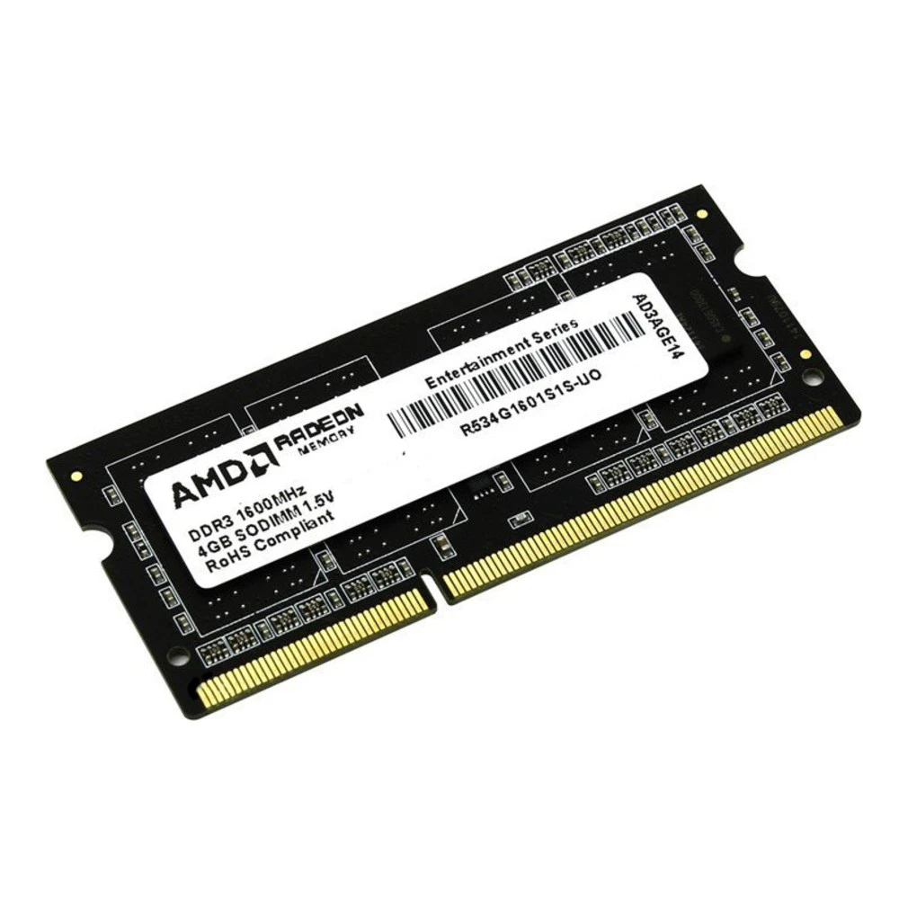 ОЗУ для ноутбука AMD Radeon R5 4GB DDR3 1600MHz — 2