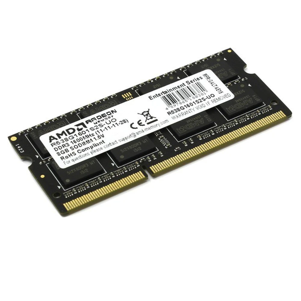 ОЗУ для ноутбука AMD Radeon R5 8GB DDR3 1600MHz — 4
