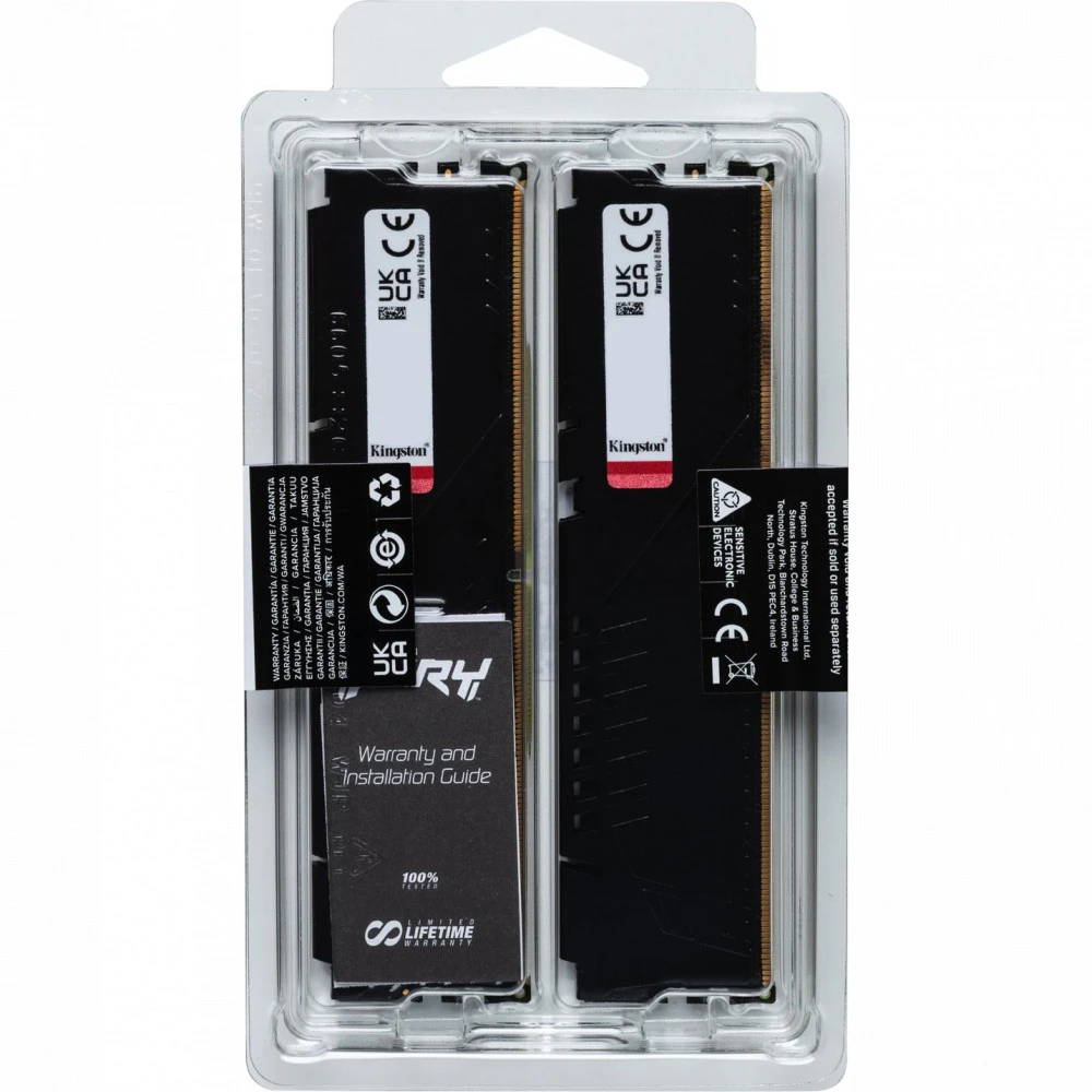 Оперативная память DDR5 16GB 5600MHz Kingston Fury Beast, 2x8GB — 5