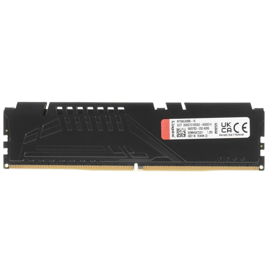 Оперативная память Kingston FURY Beast Black, 16 ГБ, DDR5-5600, CL40, DIMM — 5