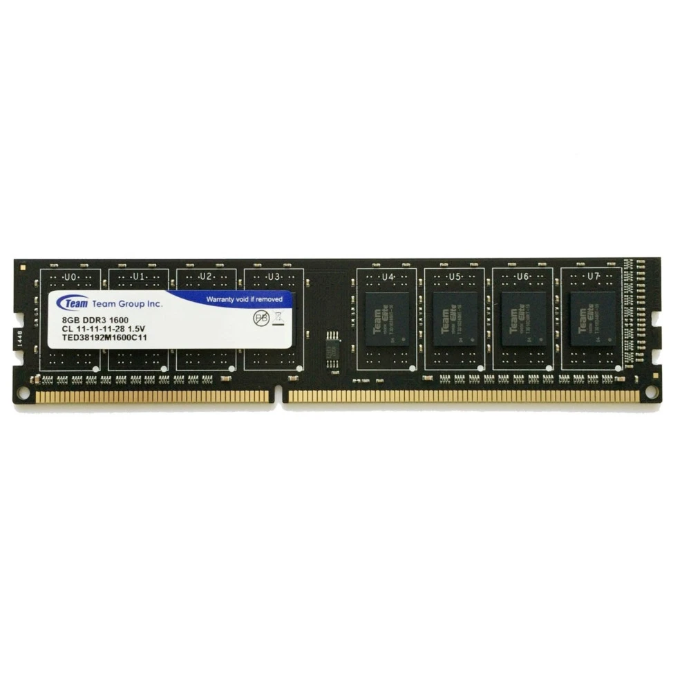 Оперативная память Team Group DDR3, 8GB, 1600MHz, CL11, чёрная — 4