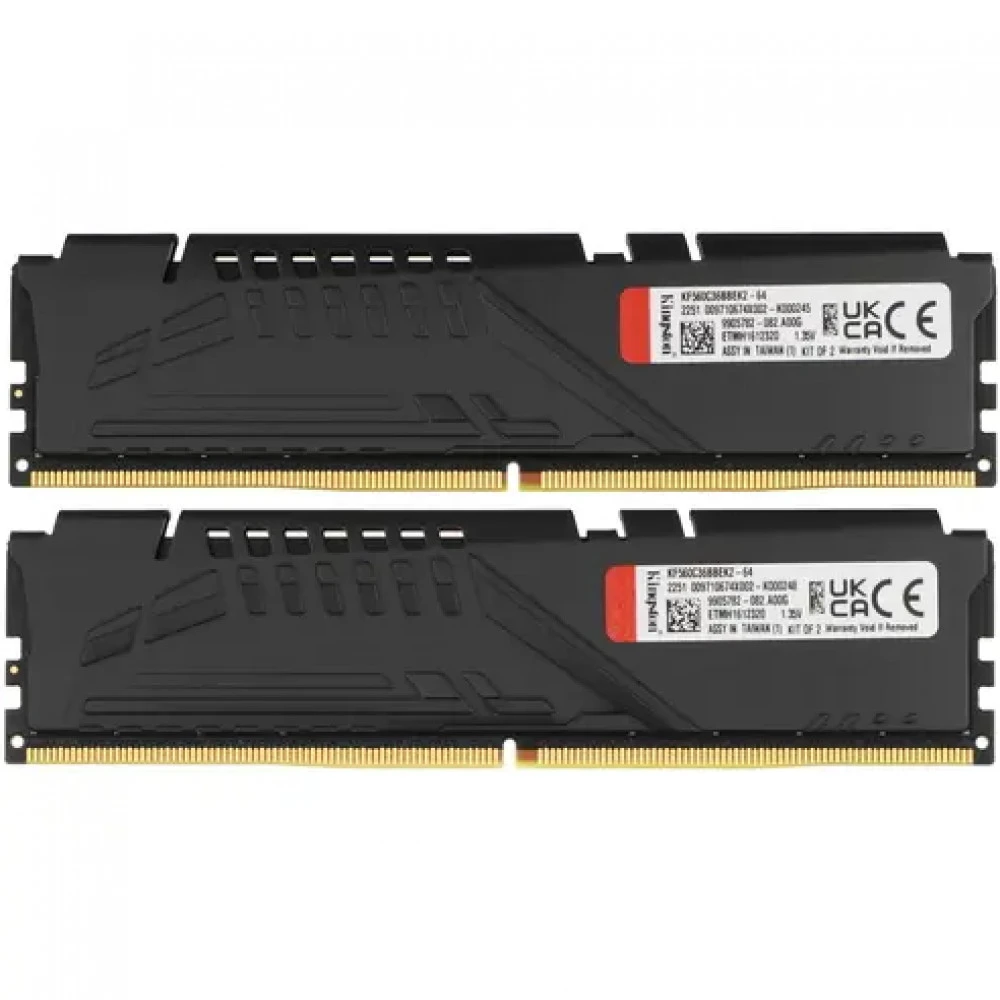 ОЗУ Kingston Fury Beast DDR5, 64GB (2x32GB), 6000MHz, CL36 — 4