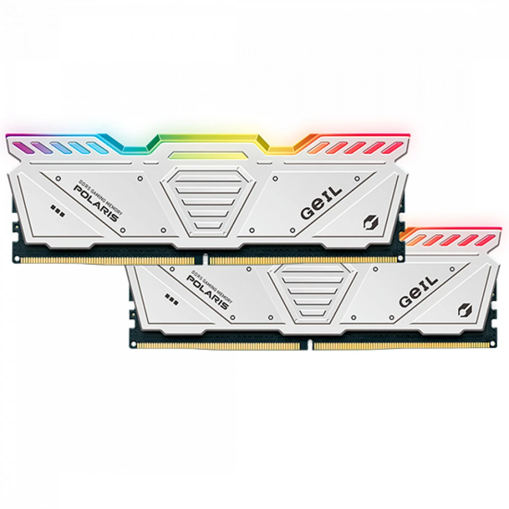 ОЗУ 32GB (2x16GB) GEIL POLARIS RGB DDR5 5600MHz, 1.35V, белая — 2