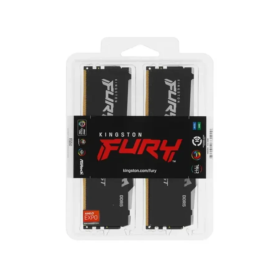 ОЗУ 32GB (2x16GB) Kingston Fury Beast DDR5 6000MHz — 4