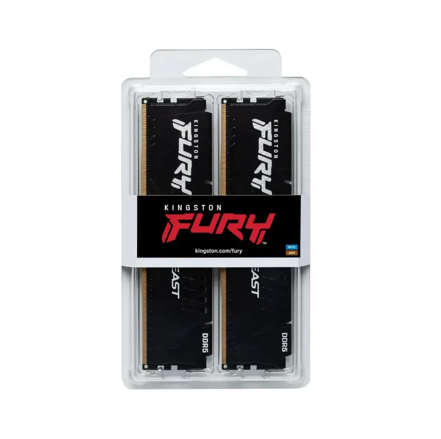 ОЗУ Kingston Fury Beast DDR5, 2x8GB, 6000MHz, CL30 — 3