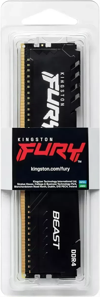 ОЗУ Kingston FURY Beast 16GB DDR4-3600, черная — 4