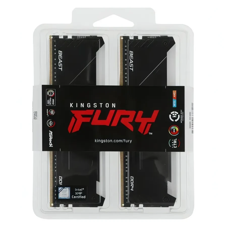 ОЗУ Kingston FURY Beast RGB DDR4 3200MHz 2x16GB — 5