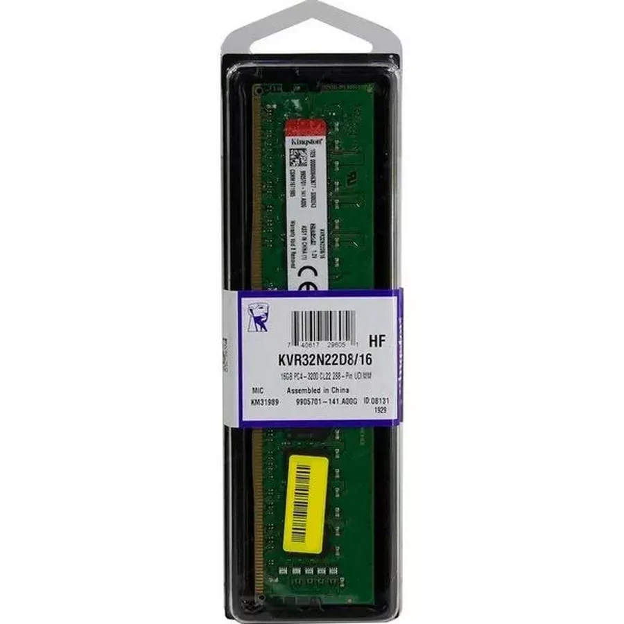 ОЗУ Kingston, 16GB, DDR4-3200, DIMM