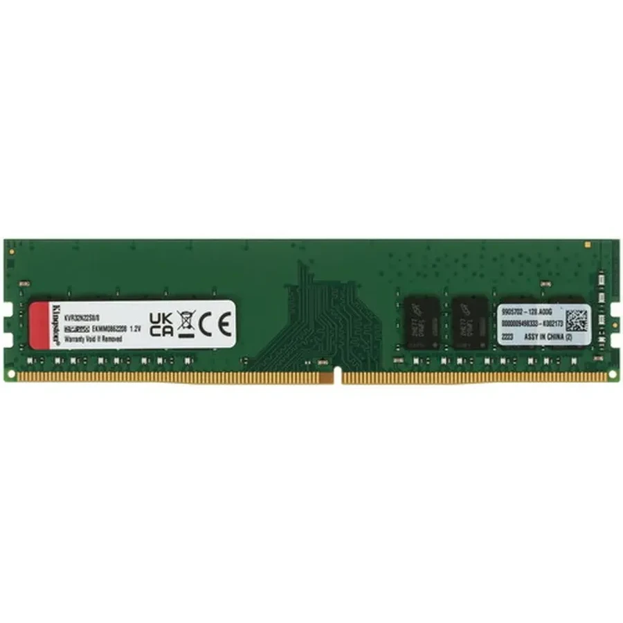 ОЗУ Kingston KVR32N22S8, 16GB DDR4-3200, DIMM, CL22