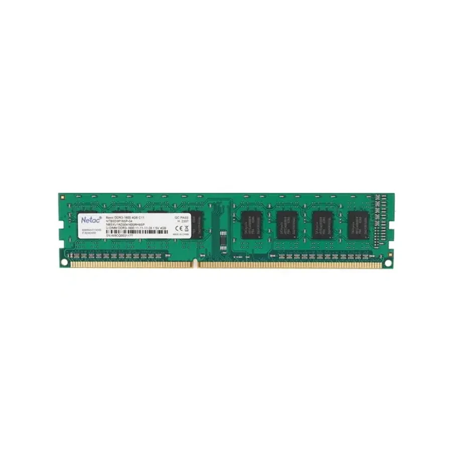 Оперативная память Netac DDR3, 4GB, 1600MHz DIMM
