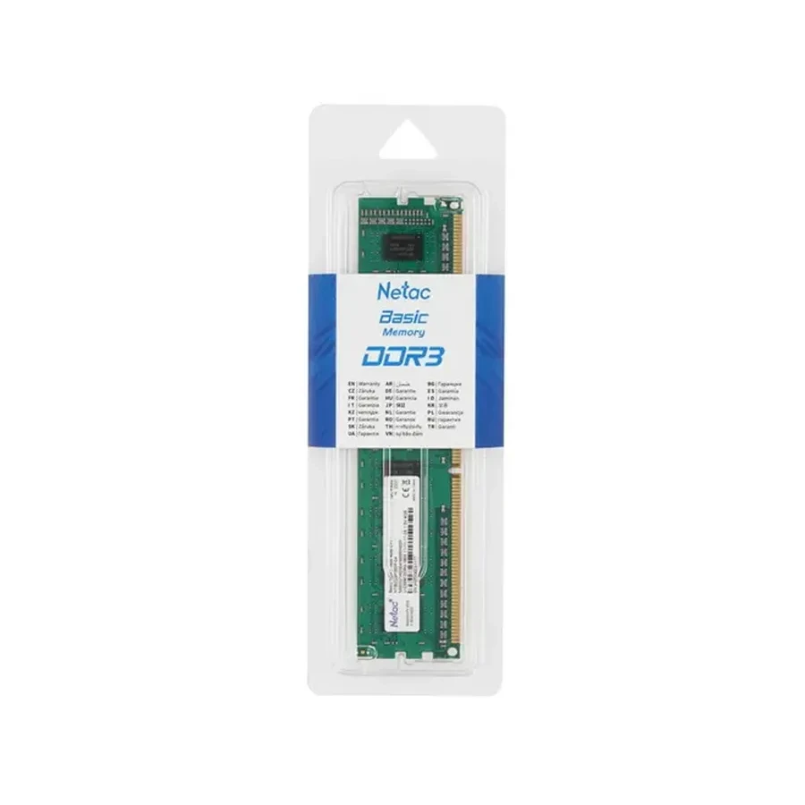 Оперативная память Netac DDR3, 4GB, 1600MHz DIMM — 4
