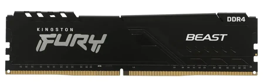 Оперативная память Kingston FURY Beast DDR4 8GB 3200MT/s, черная — 2