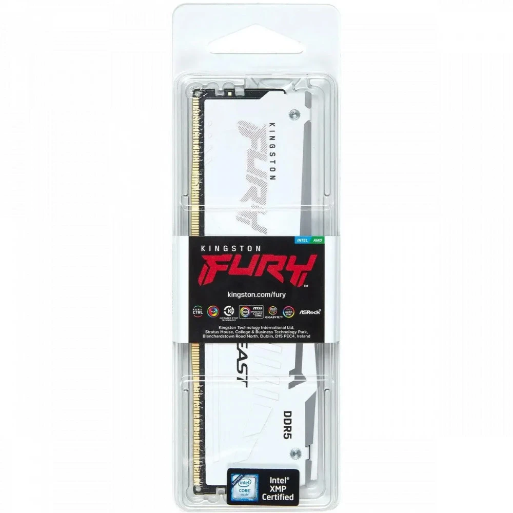ОЗУ Kingston Fury Beast RGB DDR5 32GB, 5600MHz, CL36, белая — 3