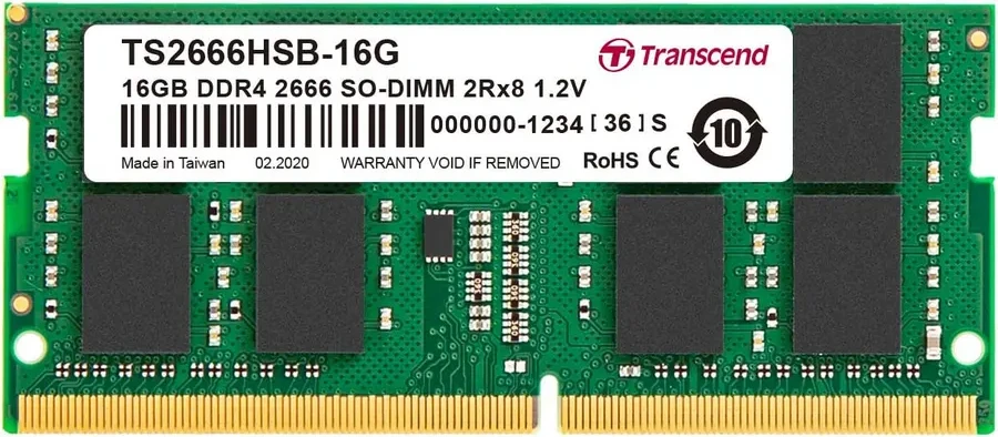 Память оперативная DDR4 Notebook Transcend TS2666HSB-16G