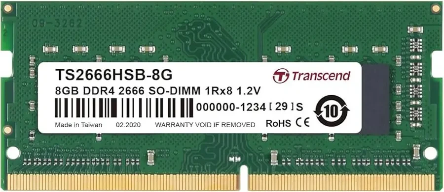 Память оперативная DDR4 Notebook Transcend TS2666HSB-8G