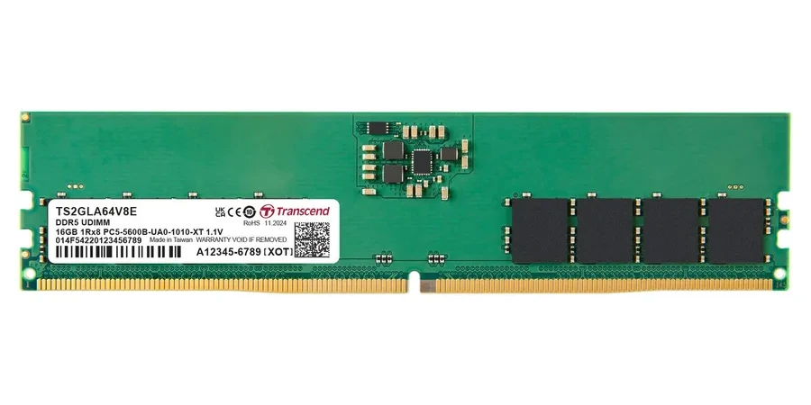 Память оперативная DDR5 Desktop Transcend TS2GLA64V6E1 16GB 5600 MT/s
