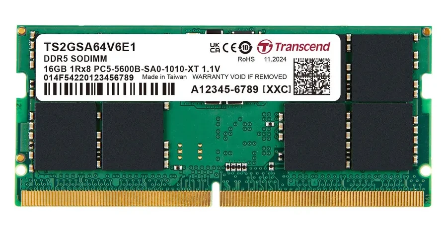 Память оперативная DDR5 Notebook Transcend TS2GSA64V6E1 16GB 5600 MT/s