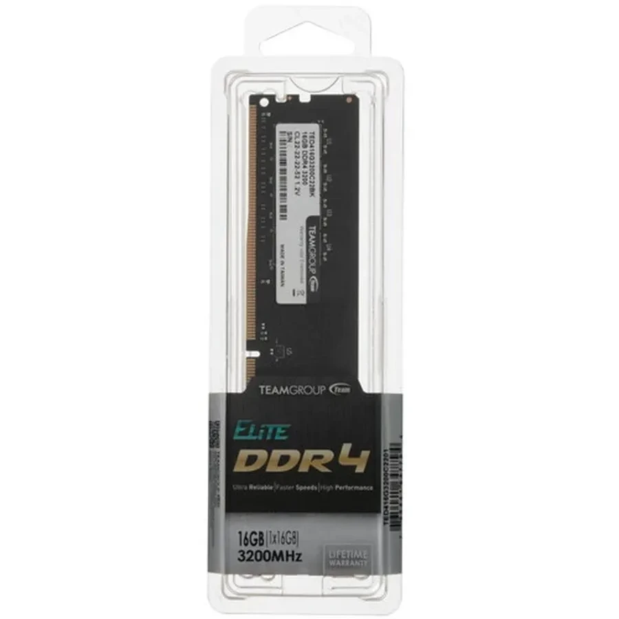 Оперативная память 16GB Kit (2x8GB) 3200MHz DDR4 Team Group ELITE CL22 TED416G3200C22DC01 — 4