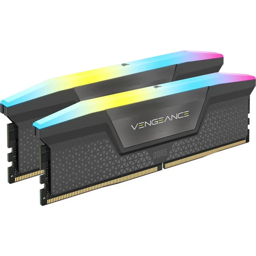 Оперативная память CORSAIR VENGEANCE RGB DDR5 32GB (2 x 16GB) DDR5 6400 CL32-40-40-84 1.40V Intel XMP & AMD EXPO - GREY — 2