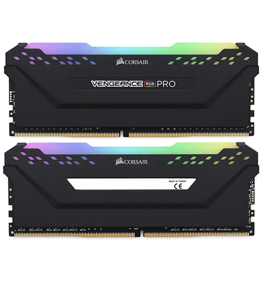 Оперативная память CORSAIR DDR4, 3200MHz 16GB 2x8GB DIMM, 16-18-18-36, XMP 2.0, VENGEANCE RGB PRO Heatspreader, RGB LED, 1.35V