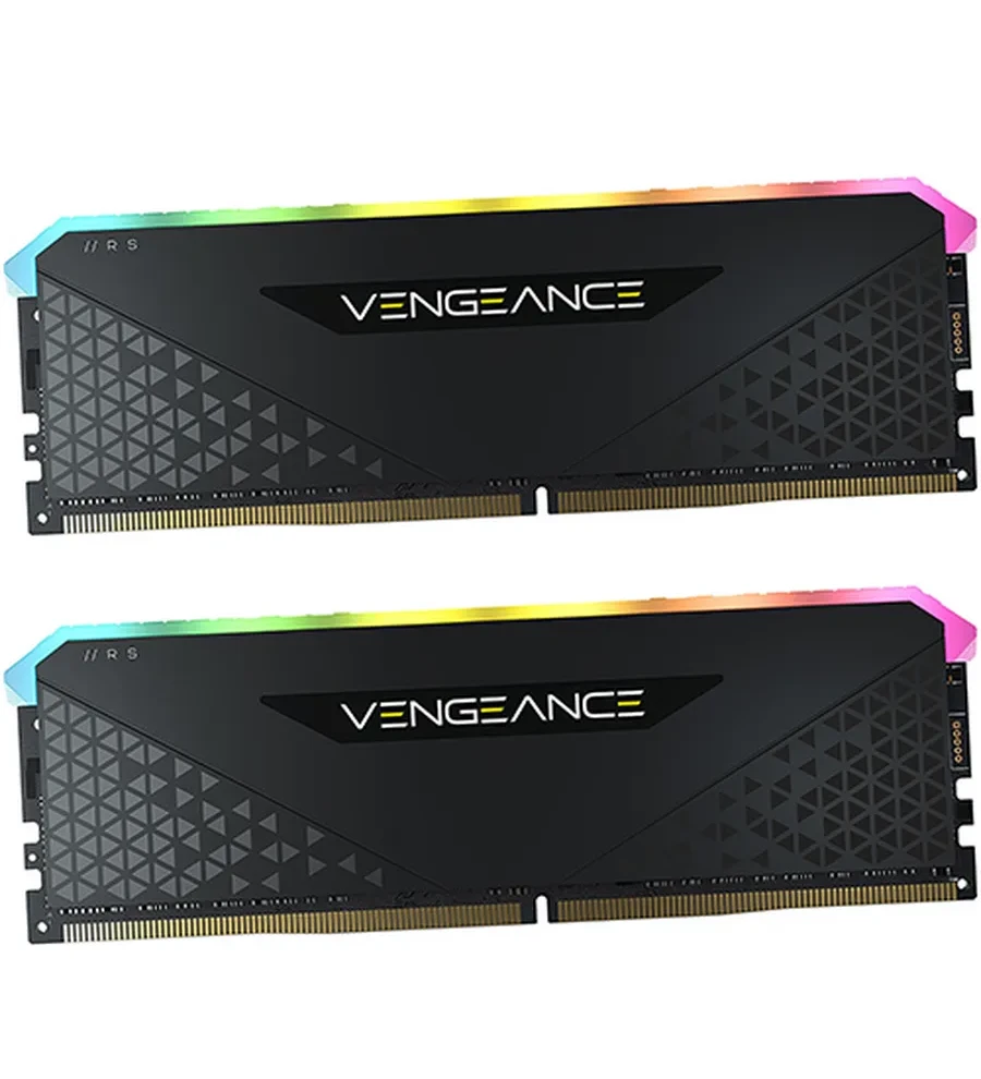 Оперативная память CORSAIR DDR4, 3200MHz 32GB 2x16GB Dimm, 16-20-20-38, XMP 2.0, Vengeance RGB RS Heatspreader, RGB LED, Black PCB, 1.35V, for AMD Ryzen & Intel XMP
