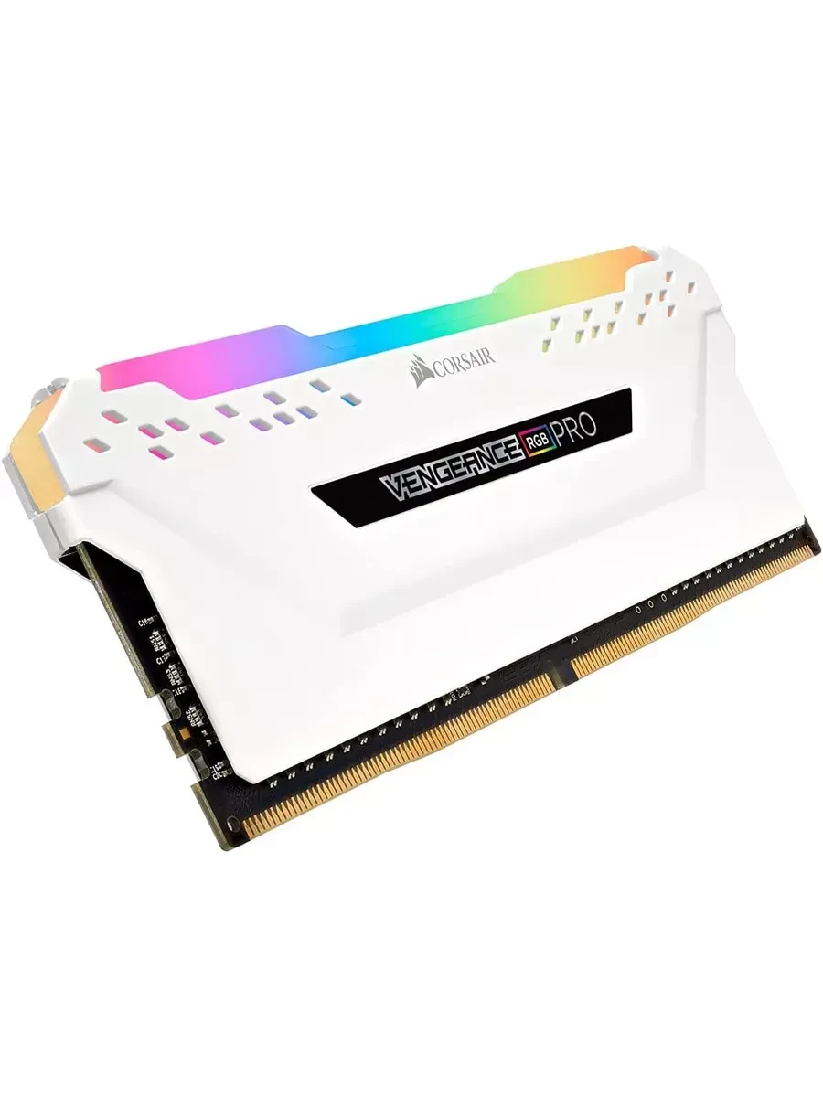 Оперативная память CORSAIR VENGEANCE RGB PRO 32GB (2x16GB) DDR4 3200 (PC4-25600) C16 1.35V Desktop Memory - White, 0840006620075
