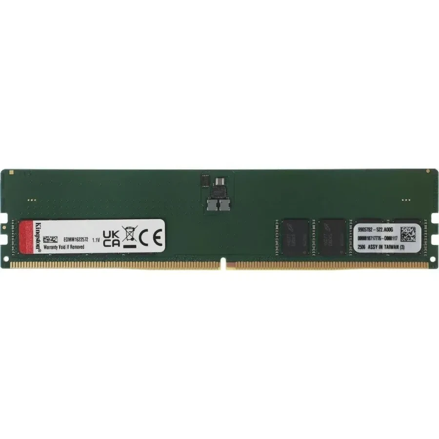 Оперативная память Kingston 64GB 5600MT/s DDR5 Non-ECC CL46 DIMM 2Rx8