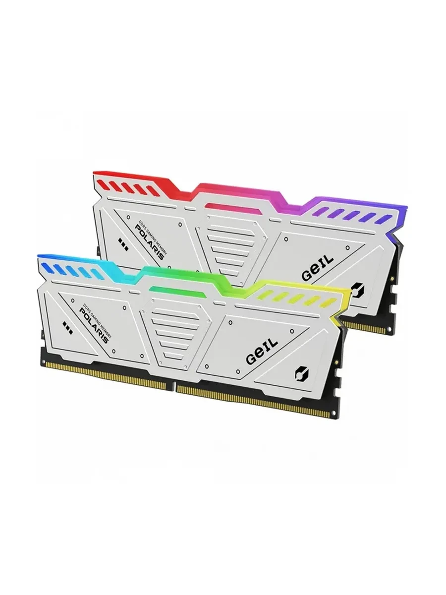 Оперативная память 32GB Kit (2x16GB) GEIL Polaris RGB 5600Mhz DDR5 CL38 GOSW532GB5600C38ADC White — 2