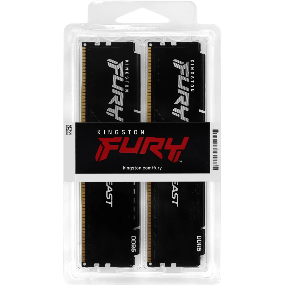 Оперативная память Kingston 64GB 6000MT/s DDR5 CL30 DIMM (Kit of 2) FURY Beast Black EXPO — 5