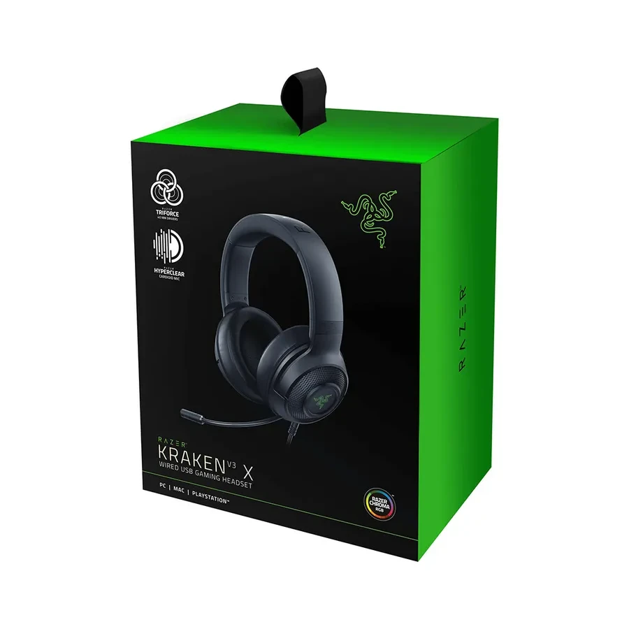 Игровые наушники Razer Kraken V3 X, USB — 3