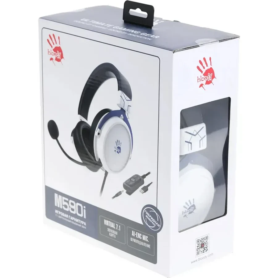 Игровые наушники Bloody M590i Sports, Navy — 5