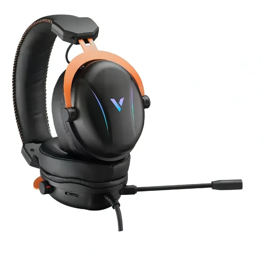 Игровая гарнитура Rapoo VH350S, USB, RGB LED, чёрная — 3