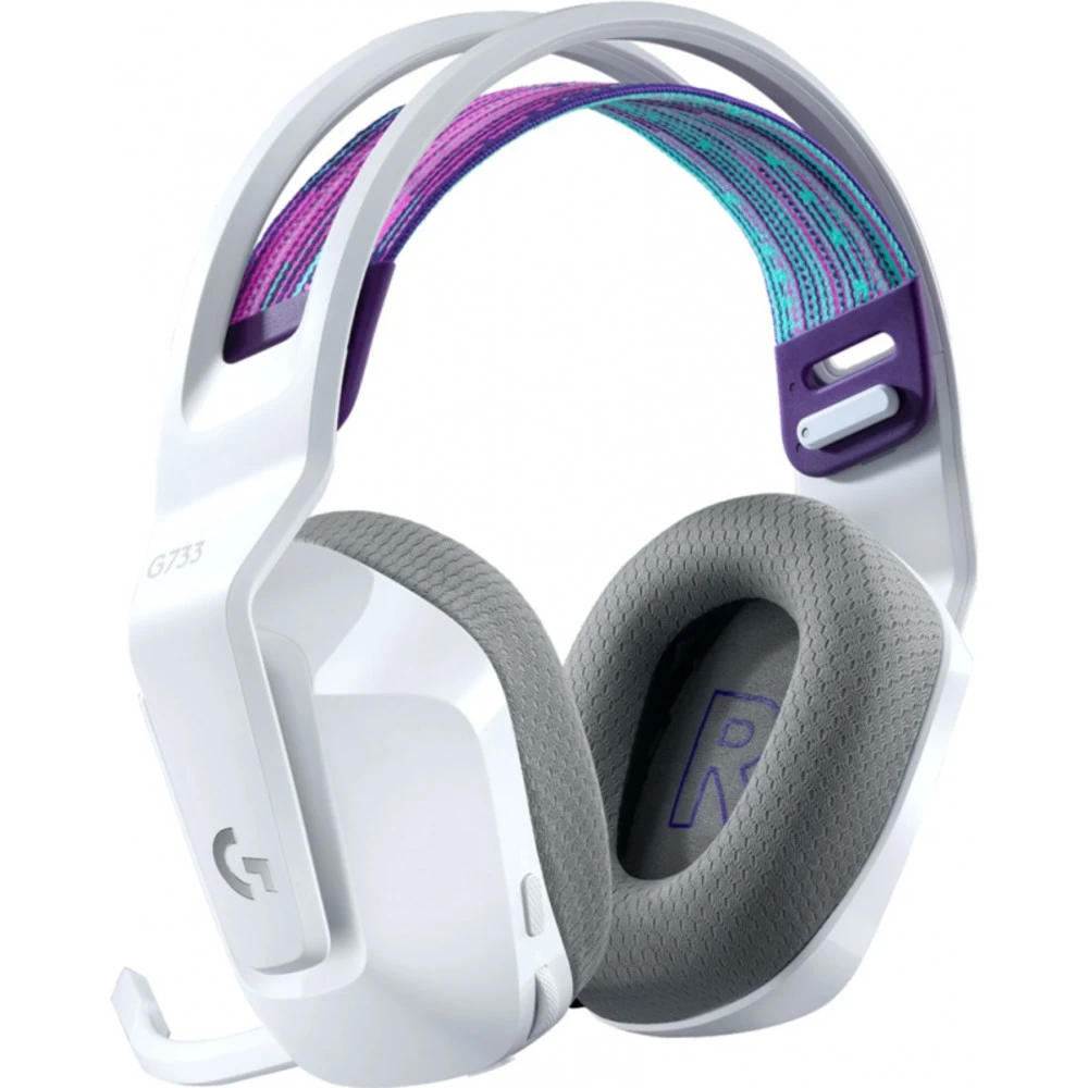 Наушники Logitech G733, беспроводные, RGB, белые