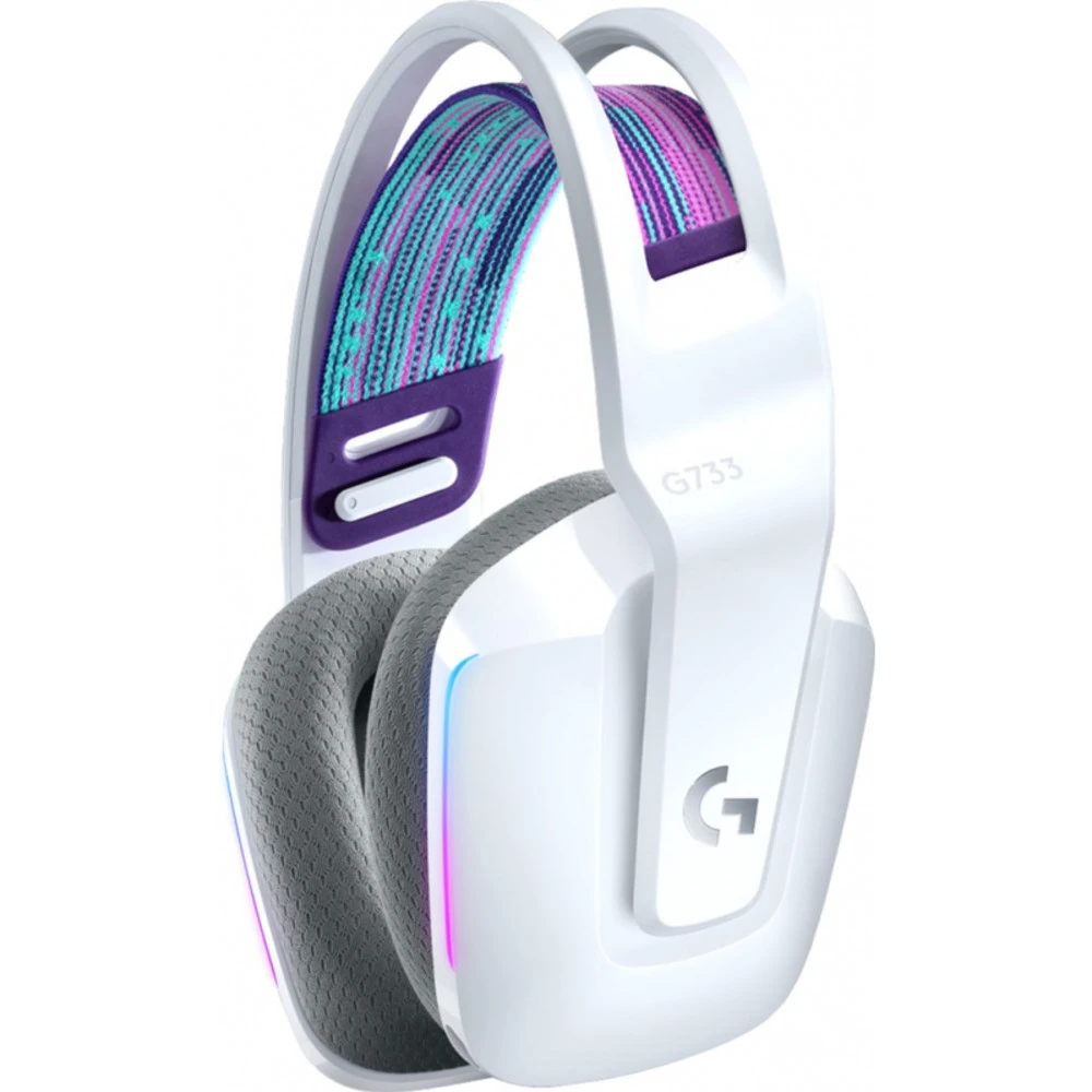 Наушники Logitech G733, беспроводные, RGB, белые — 3