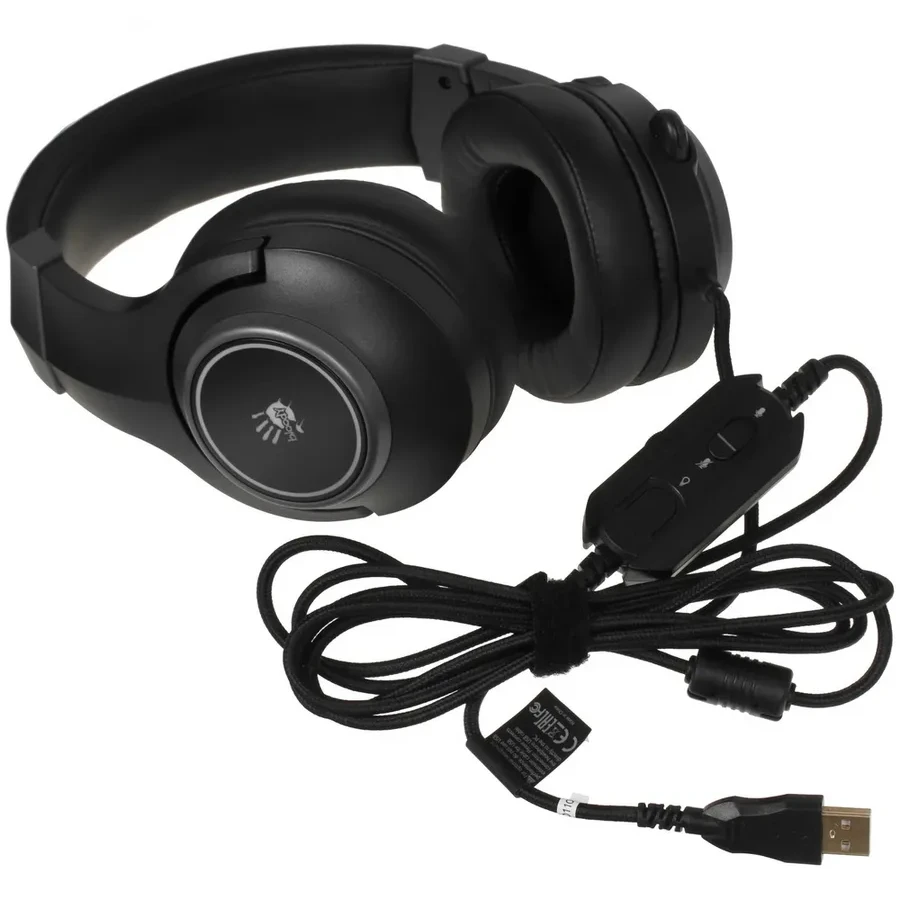 Наушники+микрофон игровые Bloody G350 <USB, 7.1, 20Hz-20kHz, 16Om, 105dB, Mic:100Hz-10KHz, 44dB, 2m> — 5