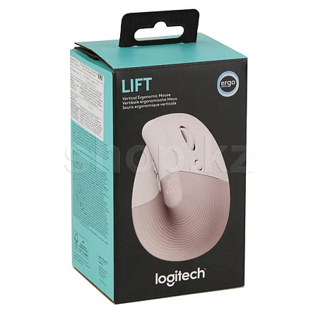 Мышь Logitech LIFT ROSE, беспроводная, Bluetooth, 400-4000 DPI, розовая — 4