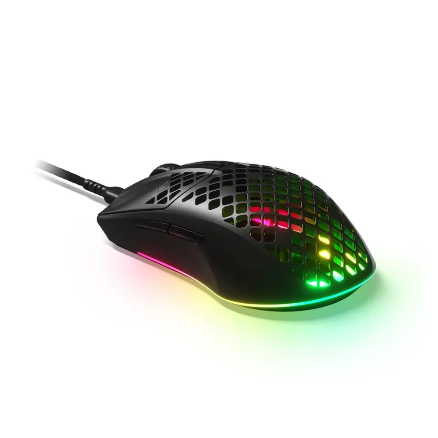 Мышь Steelseries Aerox 3 Onyx, игровая, проводная, 8500 CPI, чёрная — 3