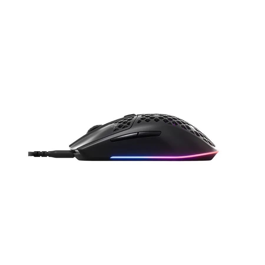 Мышь Steelseries Aerox 3 Onyx, игровая, проводная, 8500 CPI, чёрная — 4