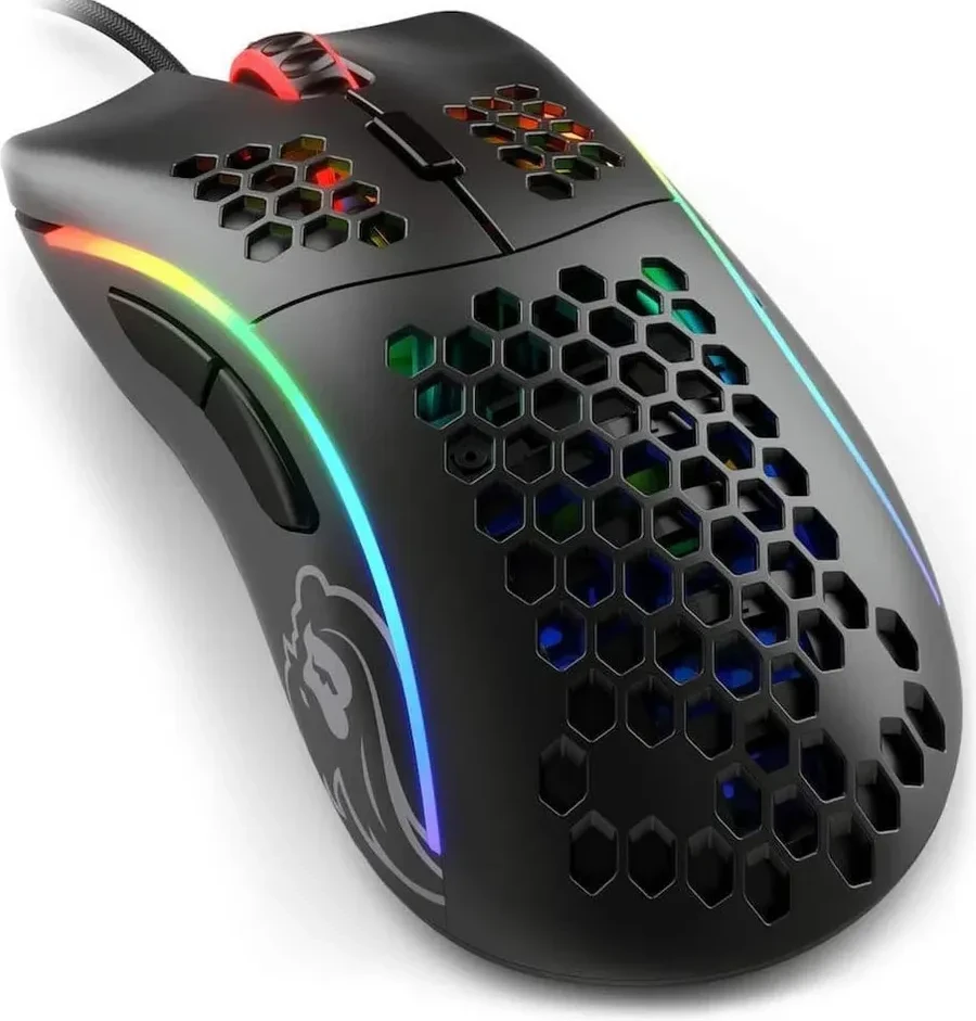 Игровая мышь Glorious Model D, USB, 6 кнопок, 12000 DPI, RGB, чёрная