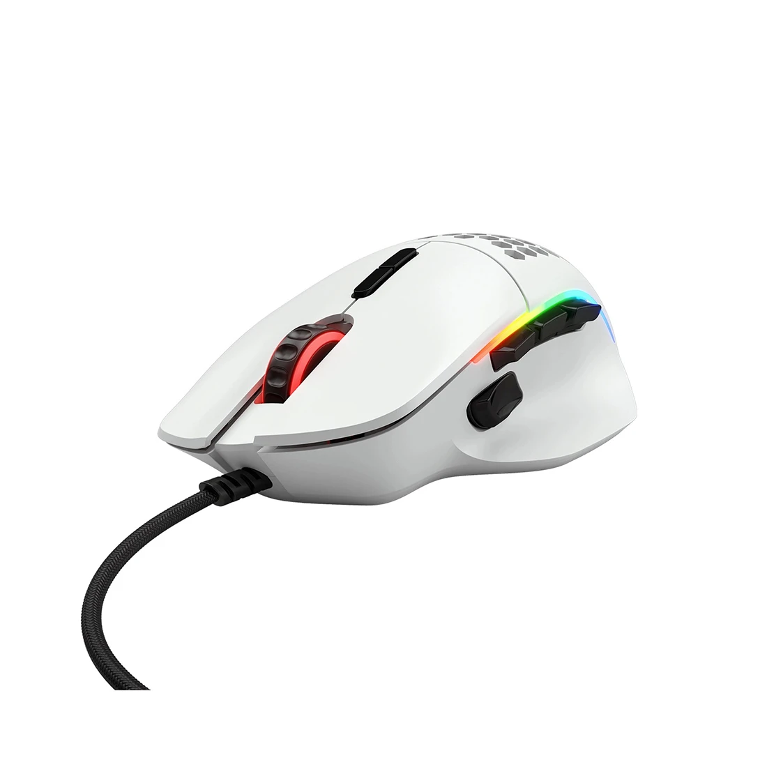 Игровая мышь Glorious Model I, USB, 9 кнопок, 19000 DPI, RGB, белая