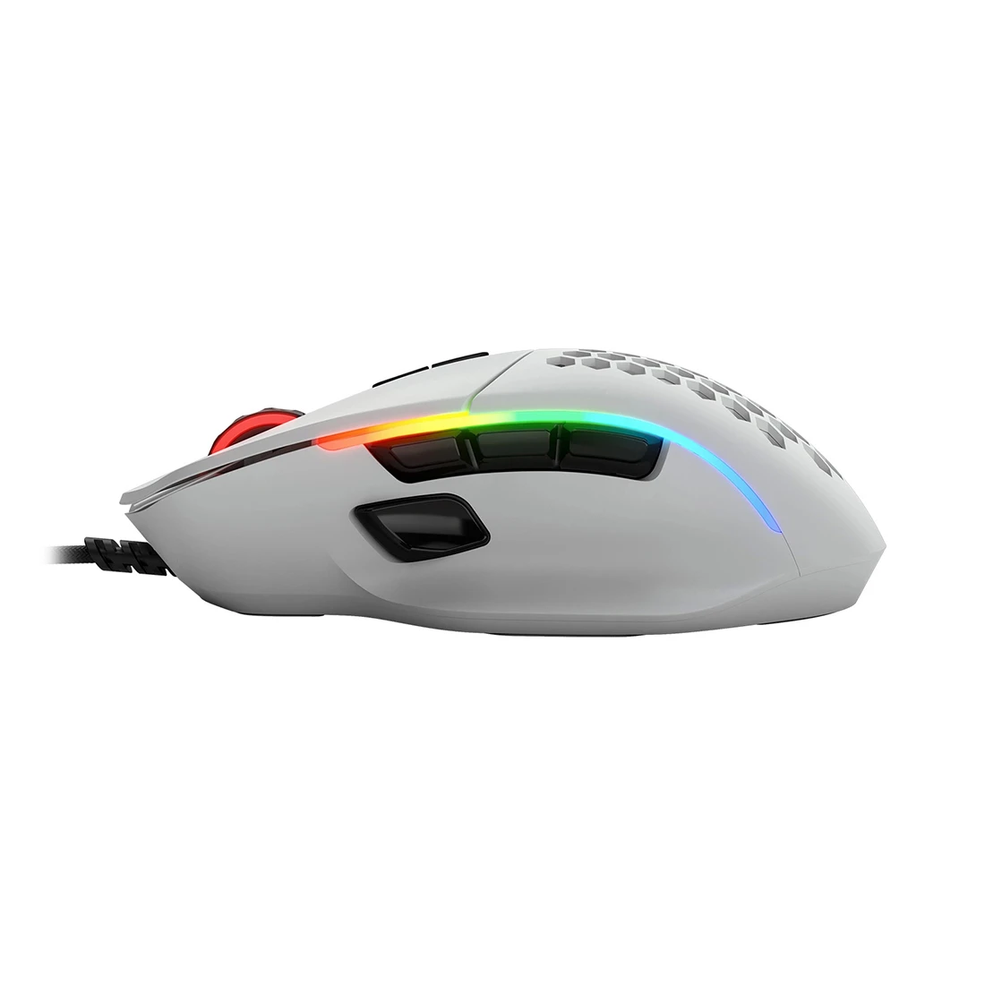 Игровая мышь Glorious Model I, USB, 9 кнопок, 19000 DPI, RGB, белая — 2