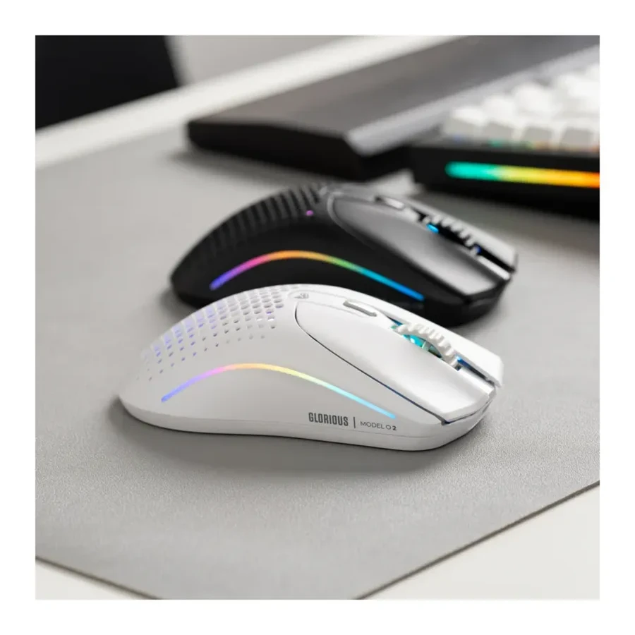 Игровая мышь Glorious Model O Wireless, 6 кнопок, 19000 DPI, RGB, чёрная — 4