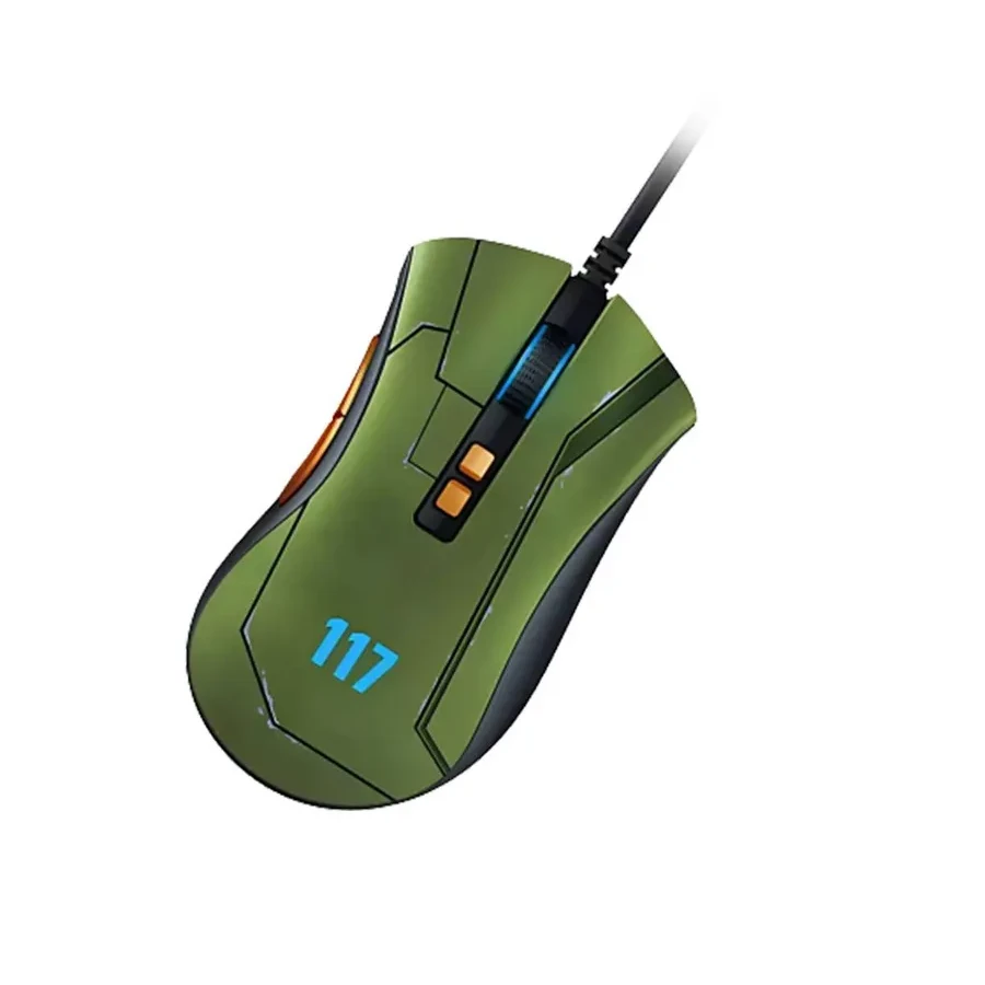 Игровая мышь Razer DeathAdder V2, USB, 8 кнопок, 20000 DPI, зелёная — 3