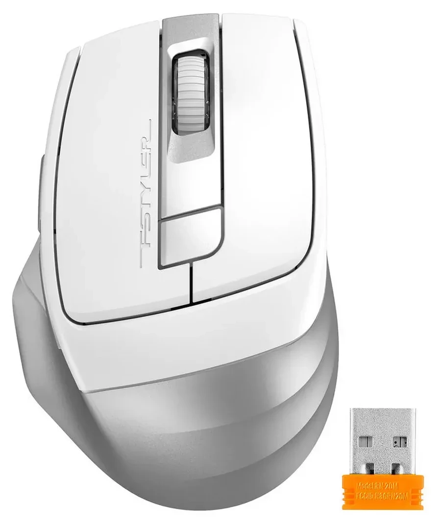 Мышь A4tech Fstyler FB35C, 2.4GHz, белая — 2