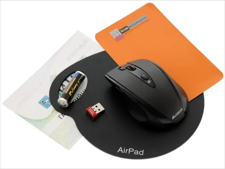 Мышь A4tech G10-770FL, 2.4GHz, чёрная — 2