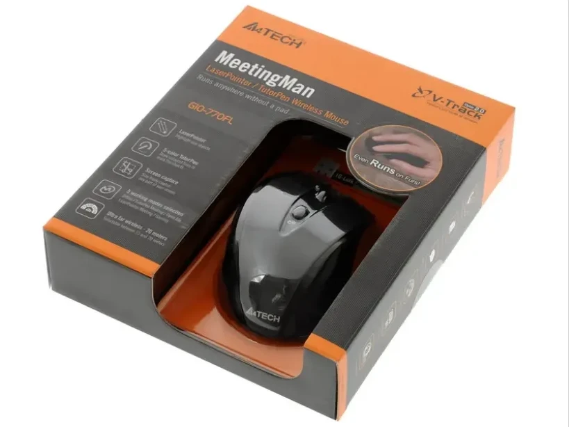 Мышь A4tech G10-770FL, 2.4GHz, чёрная — 5